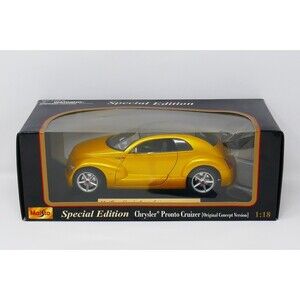 Maisto Chrysler Pronto Cruizer Concept Gold Yellow 1:18 Diecast Car NIB